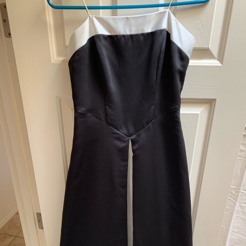 Black and White Evening Gown